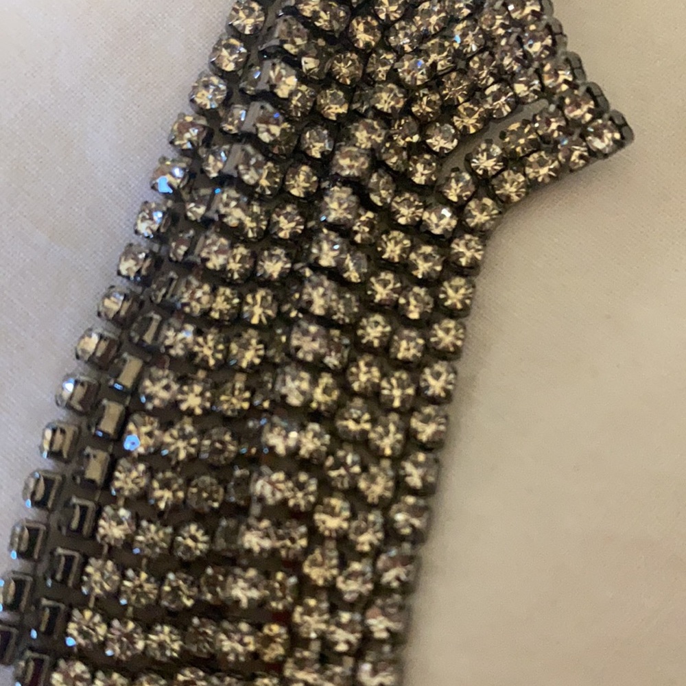 Silver Statement Earrings - image 2